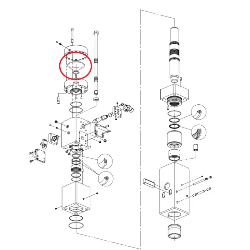 Мембрана діафрагма гідромолота  CHICAGO PNEUMATIC CP2350 (CP)