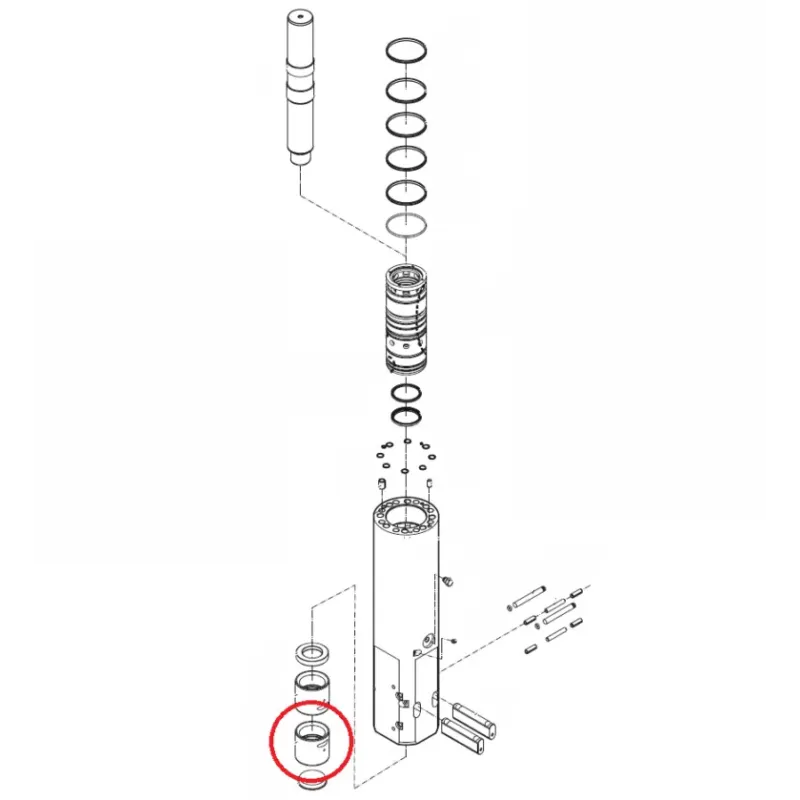 Нижня втулка CHICAGO PNEUMATIC RX14 (CP)