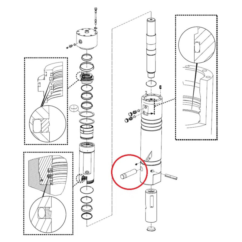 Клин піки CHICAGO PNEUMATIC RX2 (CP)