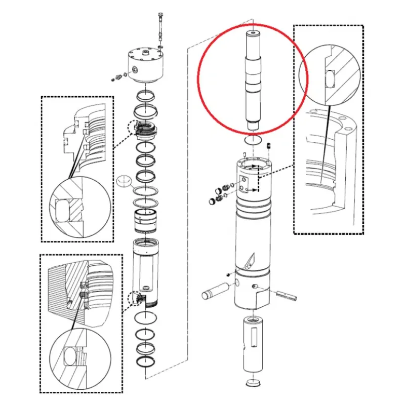 Поршень CHICAGO PNEUMATIC RX3 (CP)