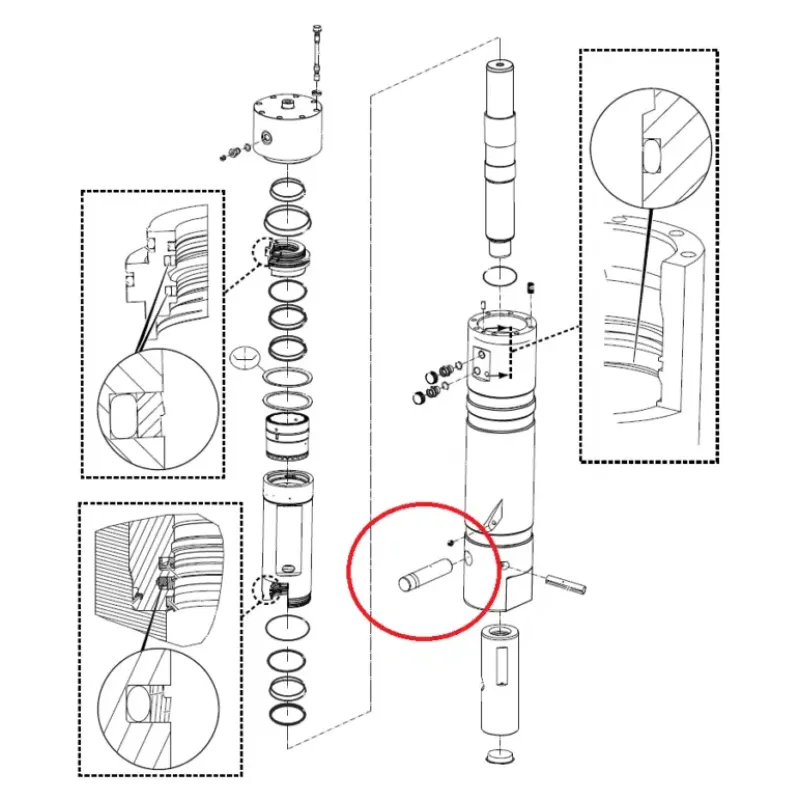 Клин піки CHICAGO PNEUMATIC RX6 (CP)