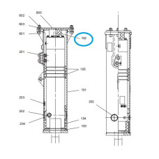 Верхній амортизатор гідромолота Atlas Copco PB110