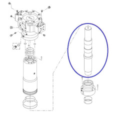 Поршень гідромолота Rammer E64
